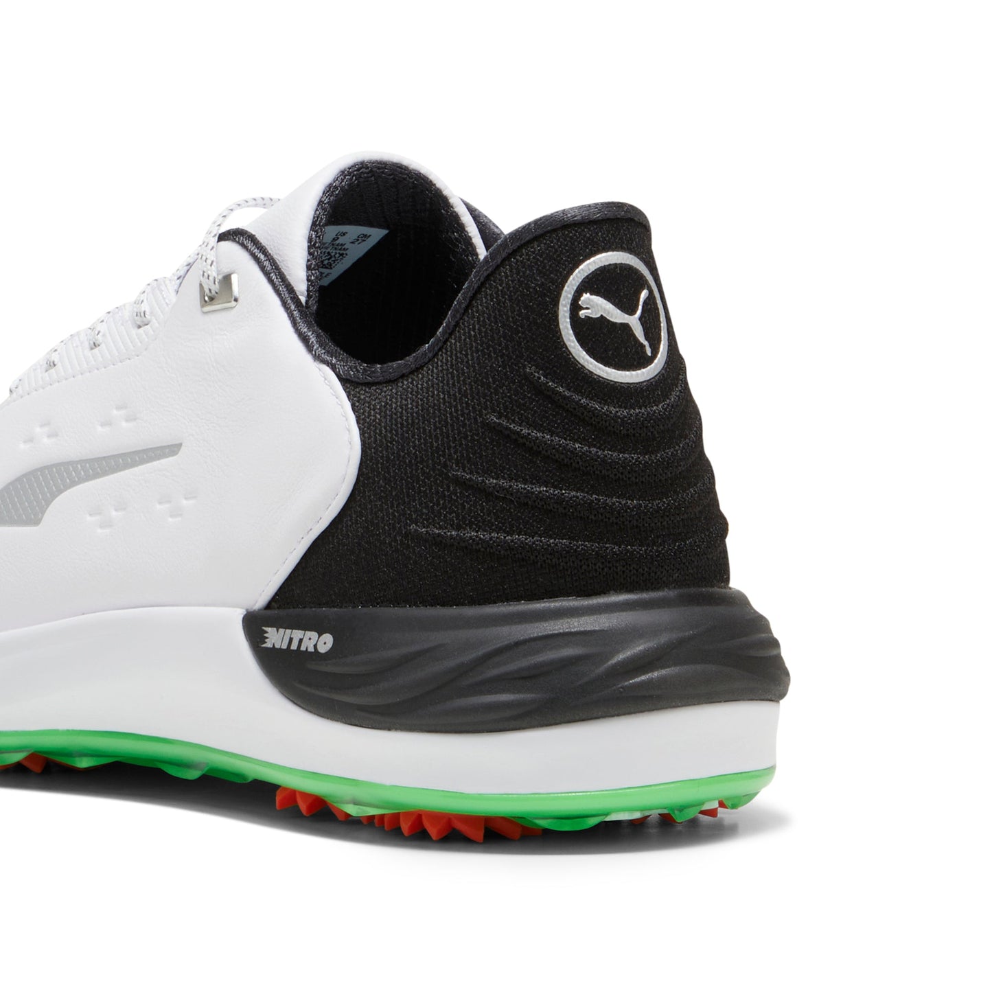 Puma White / Puma Black / Fluro Green Pes