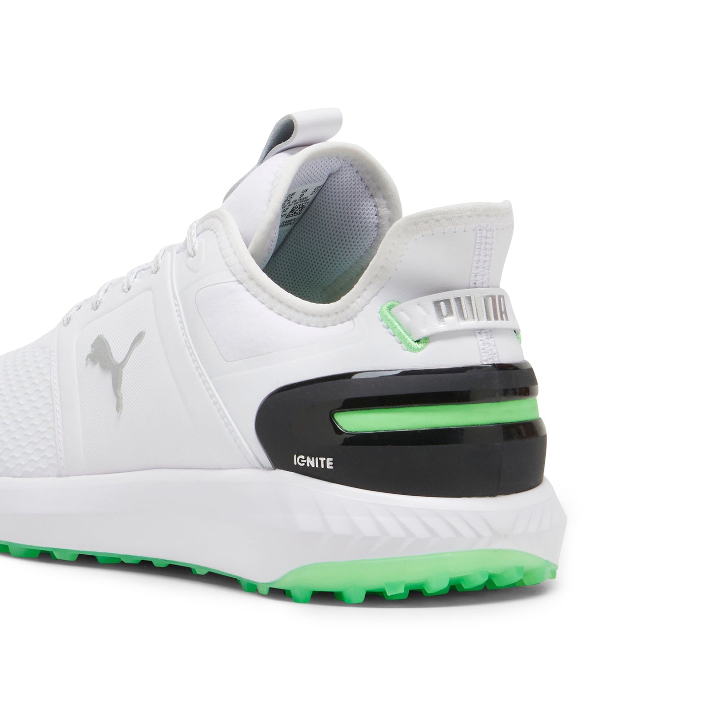 Puma White / Fluro Green