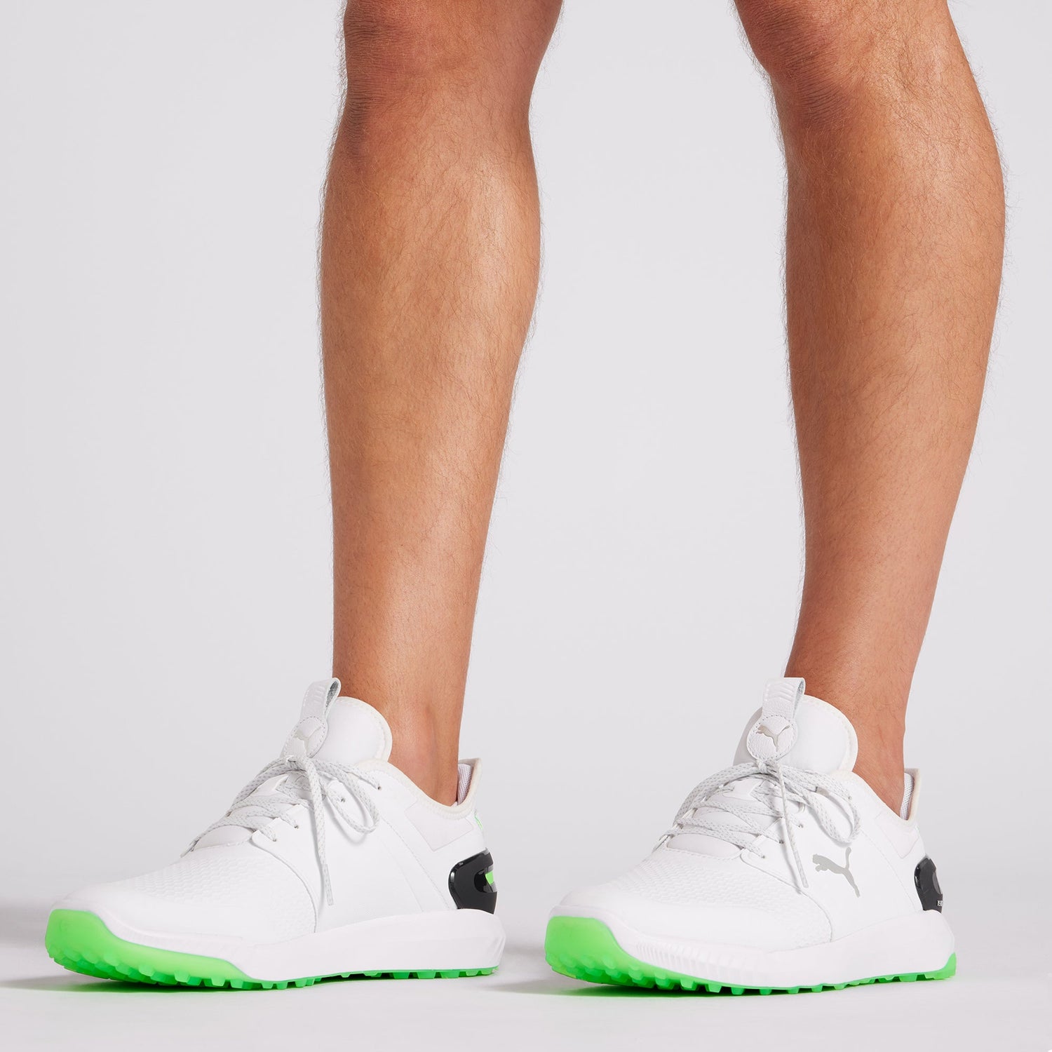 Puma White / Fluro Green