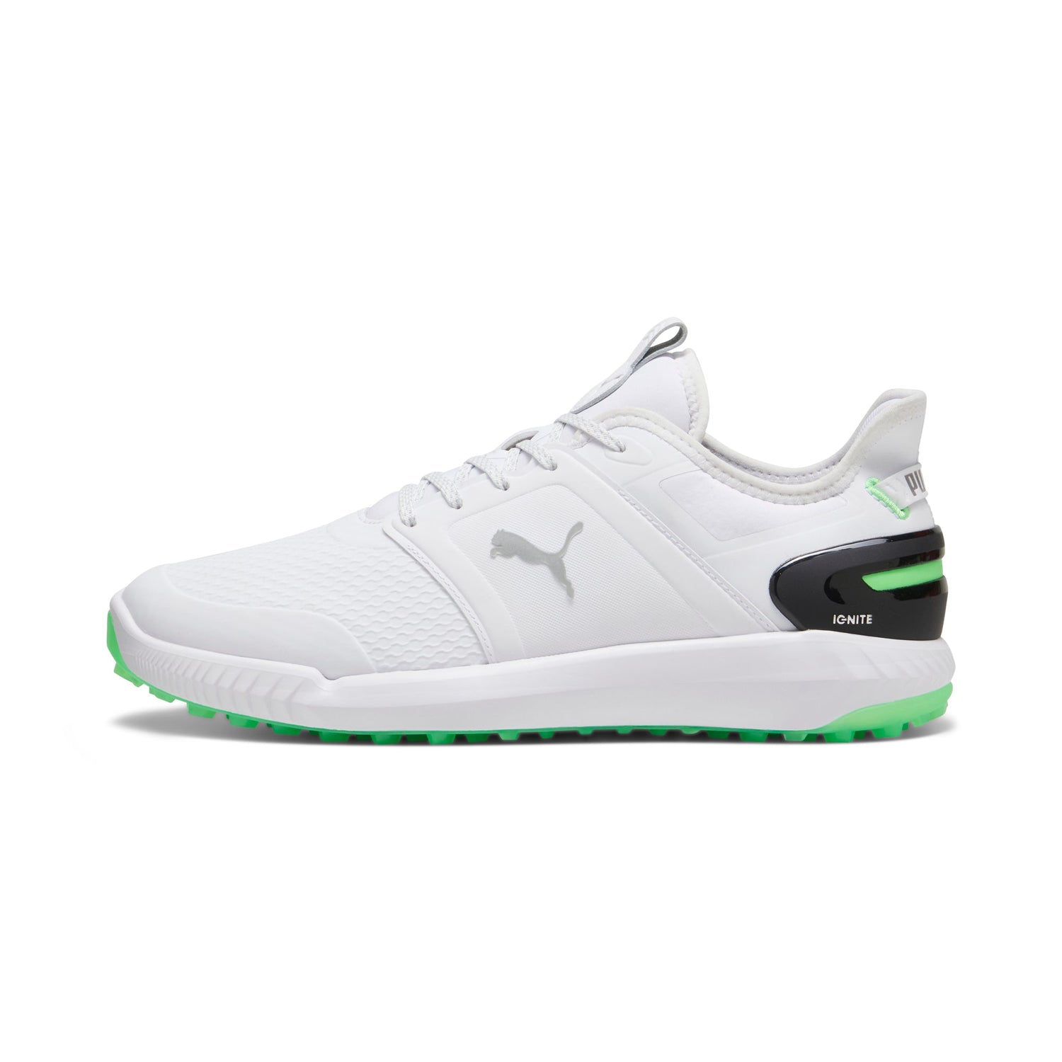 Puma White / Fluro Green